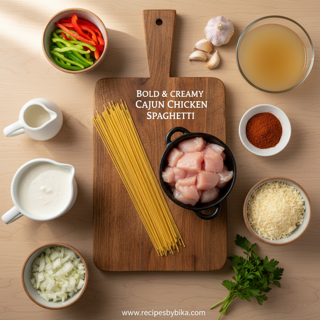 Cajun Chicken Spaghetti: Creamy One-Pot Weeknight Comfort Food 2 Ingredients for Cajun chicken spaghetti