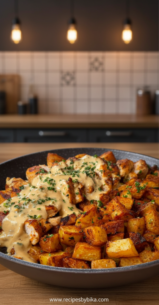 high-protein-creamy-garlic-chicken---crispy-potatoes_feature