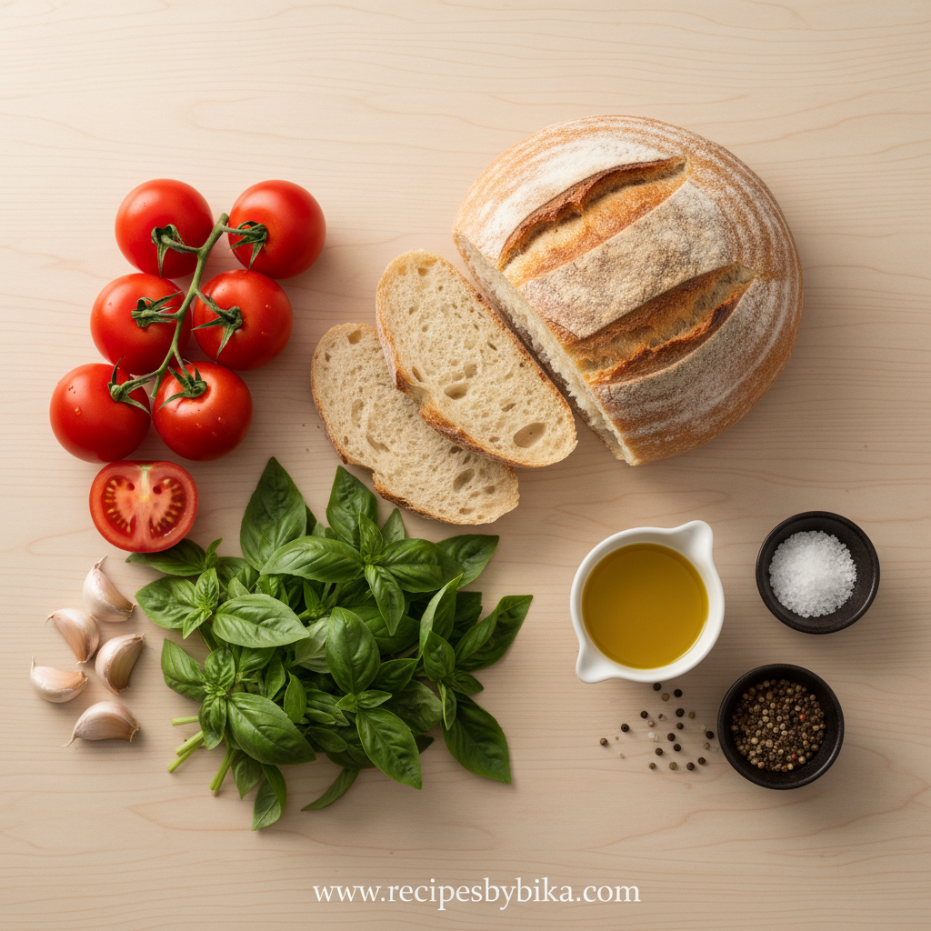 Bruschetta Ingredients