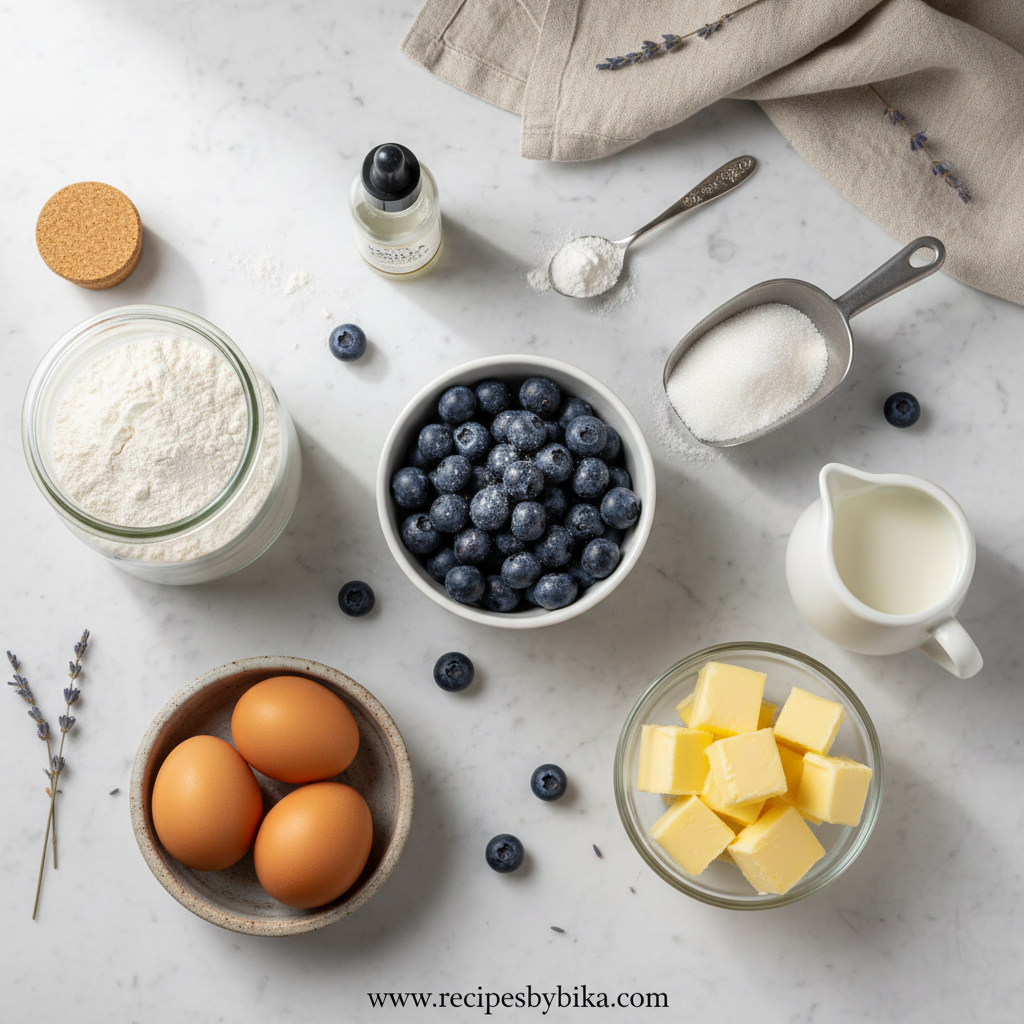 Blueberry Muffin Ingredients