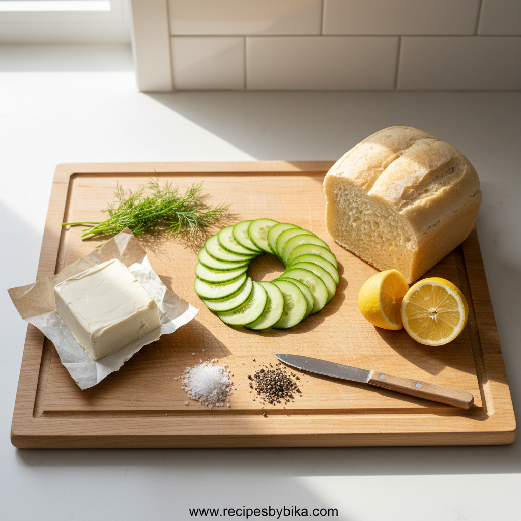 Cucumber Sandwich Ingredients